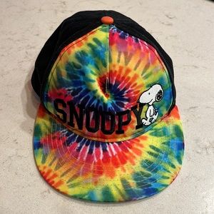 Snoopy hat, tie die, adult size